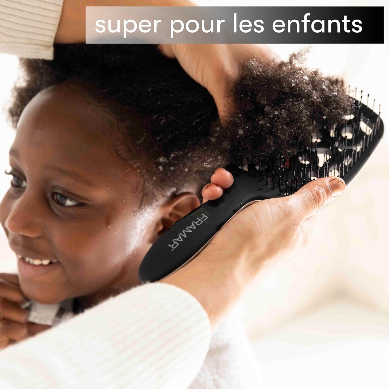 Brosse Demelante Cheveux Bouclés - Brosse Cheveux Bouclés, Brosse a Cheveux Demelante, Brosse Cheveux Demelante, Brosse Flexible Ventilée, Brosse Brushing Professionnel, Brosse a Brushing, Noir