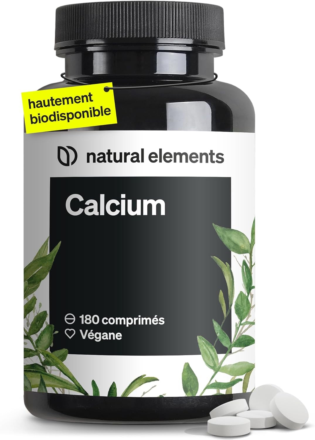 Calcium Vegan Highly Dosed Tablets – 180 Tablets – 800Mg of Calcium Carbonate per Daily Dose – No Adverse Additives – Made in Germany & Laboratory Tested